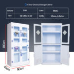 4 door chemical storage cabinet