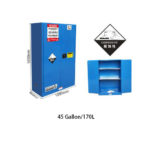 45 Gallon Blue Color Safety Storage Cabinet