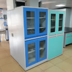 Lab instrument storage cabinet