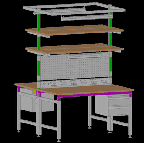 double side ESD Workbench 3D view